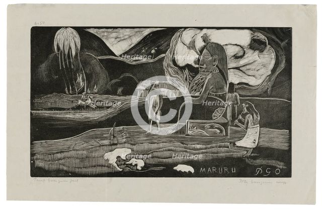 Maruru (Offerings of Gratitude), from the Noa Noa Suite, 1893–94, printed and published 1921. Creator: Paul Gauguin.