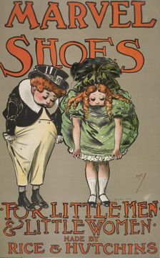 Marvel shoes for little men & little women., c1901. Creator: Jean de Paleologu