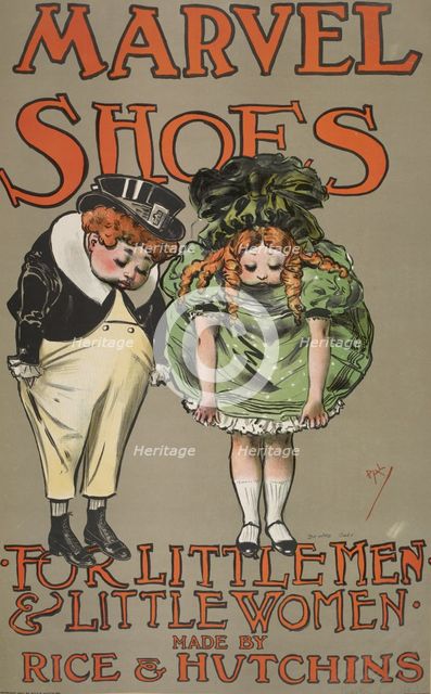 Marvel shoes for little men & little women., c1901. Creator: Jean de Paleologu.
