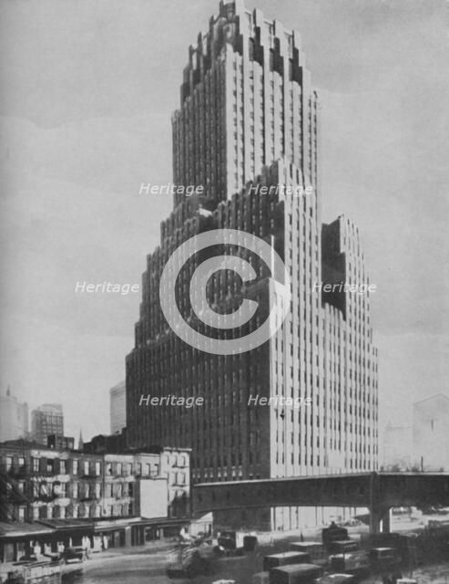 'Marvels of Ancient Babylon Outclassed in Modern New York', c1935. Artist: ENA.