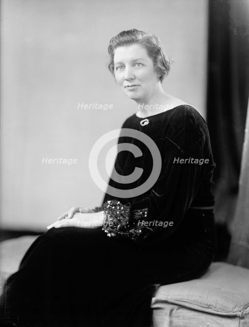 Marx, George, Mrs. - Portrait, 1933. Creator: Harris & Ewing.