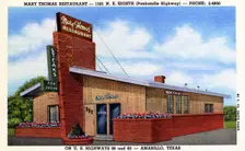 Mary Thomas Restaurant, Amarillo, Texas, USA, 1952