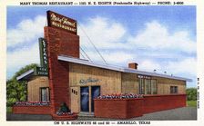 Mary Thomas Restaurant, Amarillo, Texas, USA, 1952