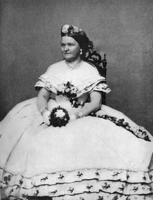 Mary Todd Lincoln, wife of President Abraham Lincoln, c1860s, (1908)