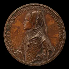 Mary Tudor, 1516-1558, Queen of England 1552 [obverse], 1555. Creator: Jacopo da Trezzo