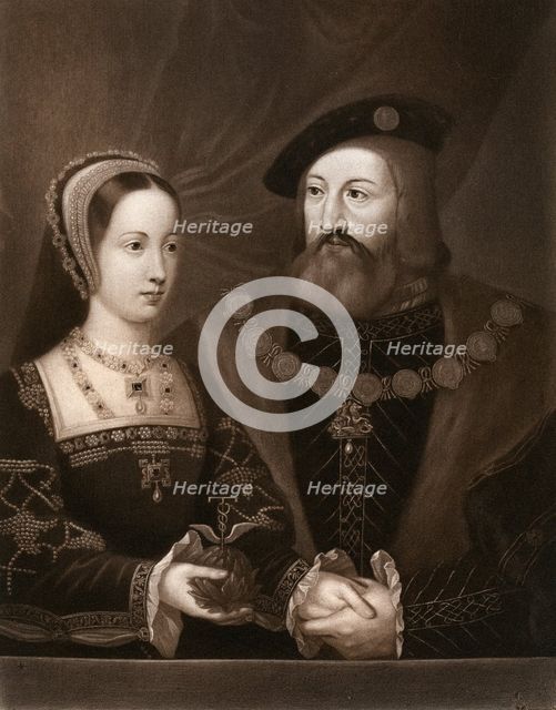 'Mary Tudor and Charles Brandon, Duke of Suffolk', 1515, (1902). Artist: Unknown