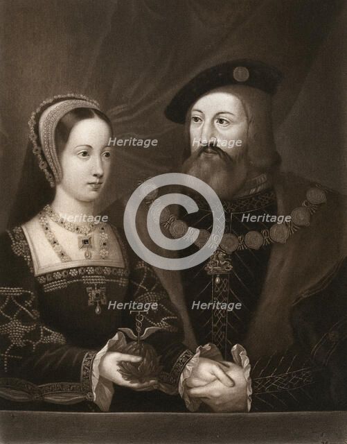'Mary Tudor and Charles Brandon, Duke of Suffolk', 1515, (1902). Artist: Unknown
