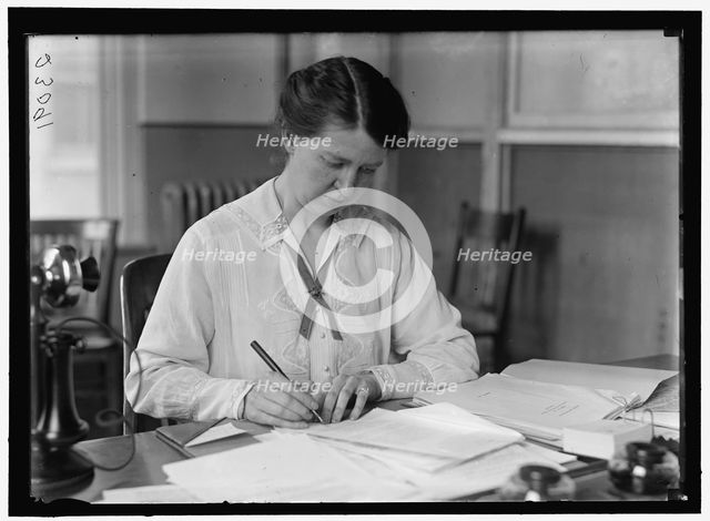Mary Van Gleck, between 1913 and 1918. Creator: Harris & Ewing.
