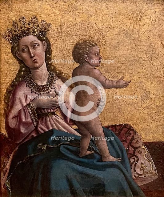 Mary with child, 1430. Creator: Konrad Witz.