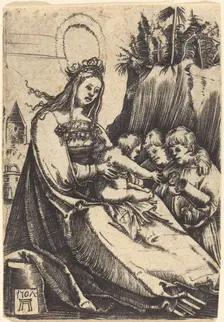 Mary with Child and Two Boys, 1507. Creator: Albrecht Altdorfer
