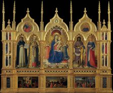 Mary with Child and Saints (The Perugia Altarpiece), ca 1437. Creator: Angelico, Fra Giovanni, da Fiesole (ca. 1400-1455)