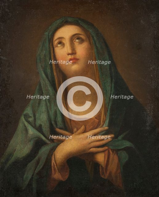Mary with crossed arms, unknown date. Creator: Anon.
