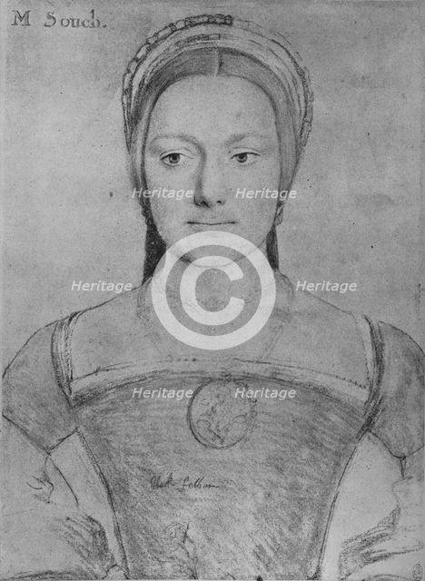 'Mary Zouch',  c1532-1543 (1945). Artist: Hans Holbein the Younger.