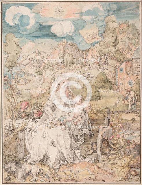 Mary among a Multitude of Animals, ca 1503. Artist: Dürer, Albrecht (1471-1528)