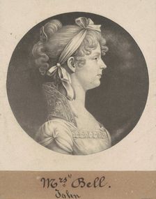 Mary Ann Walker Bell, 1808. Creator: Charles Balthazar Julien Févret de Saint-Mémin