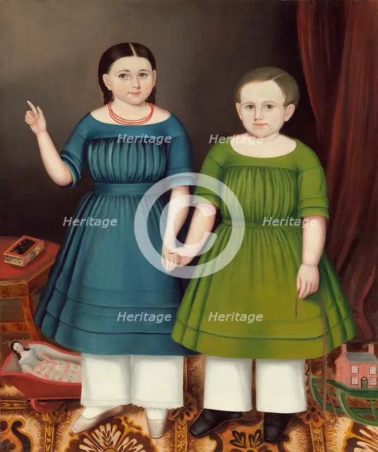 Mary and Francis Wilcox, 1845. Creator: Joseph Whiting Stock.