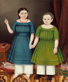 Mary and Francis Wilcox, 1845. Creator: Joseph Whiting Stock