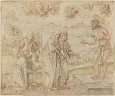 Mary and John before the Man of Sorrows, c. 1514. Creator: Hans von Kulmbach