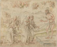Mary and John before the Man of Sorrows, c. 1514. Creator: Hans von Kulmbach