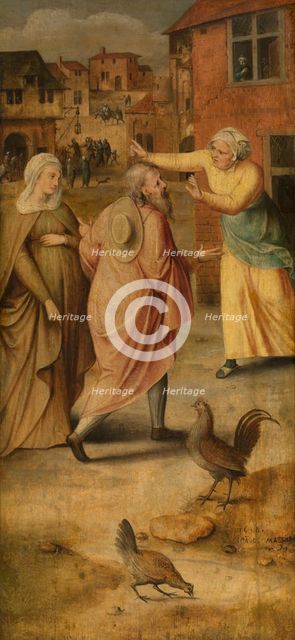 Mary and Joseph Find no Lodgings in Bethlehem, 1558. Creator: Jan Massys.
