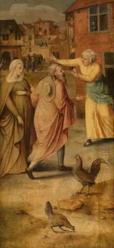 Mary and Joseph Find no Lodgings in Bethlehem, 1558. Creator: Jan Massys