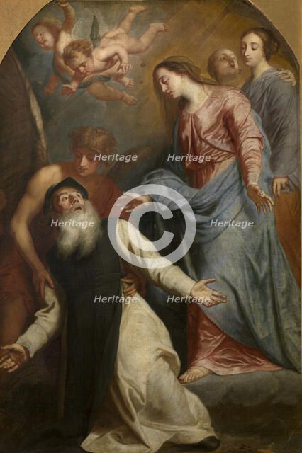 Mary Appears to Saint William of Aquitaine. Creator: Pieter Thijs.