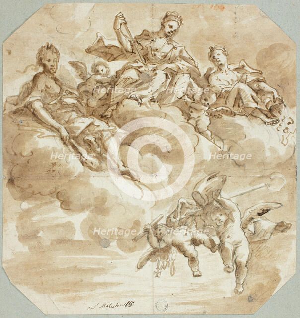 Mary as Queen of Heaven or Apotheosis of Saint, n.d. Creator: Antonio Balestra.