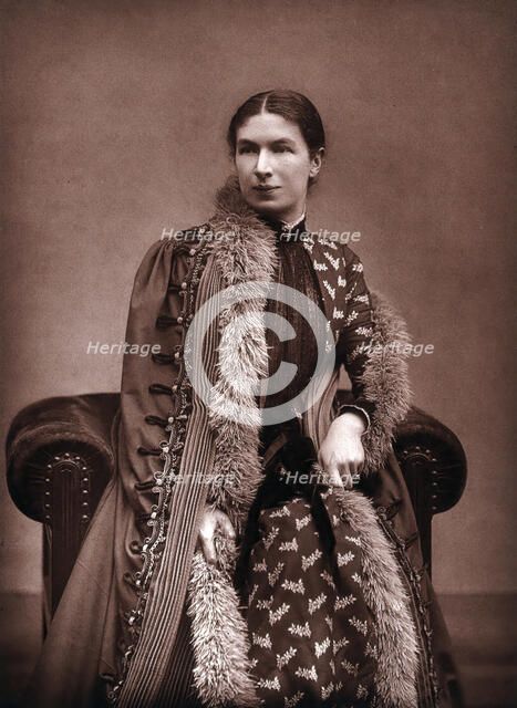 Mary Augusta Ward, Mrs Humphry Ward, c1870s. Creator: Barraud.