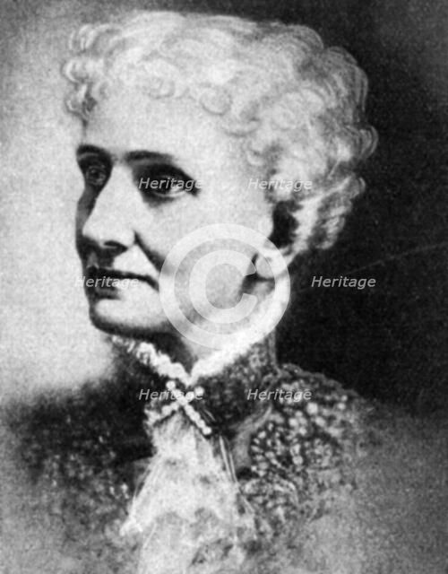 Mary Baker Eddy, American founder of the Church of Christ, Scientist. Artist: Unknown