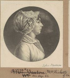 Mary Barr Ricketts, c. 1805. Creator: Charles Balthazar Julien Févret de Saint-Mémin