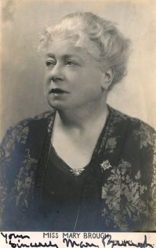 Mary Brough (1863-1834), English actress, 20th century