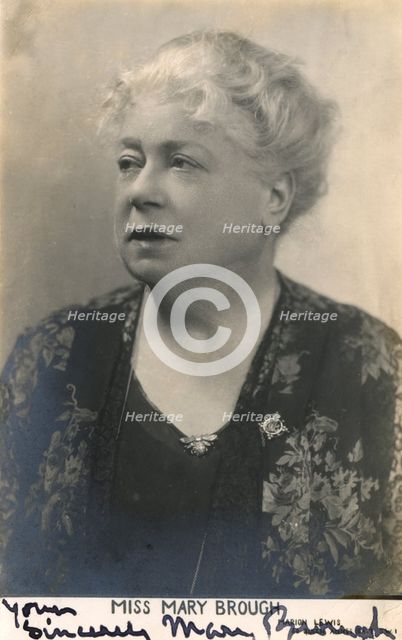 Mary Brough (1863-1834), English actress, 20th century. Artist: Unknown