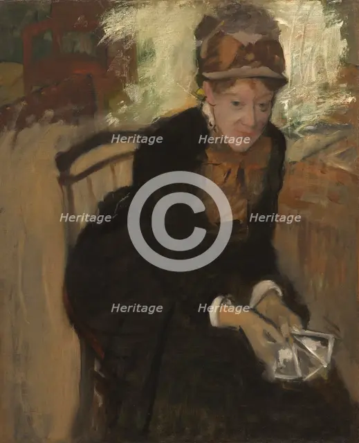 Mary Cassatt, c. 1880-1884. Creator: Edgar Degas.
