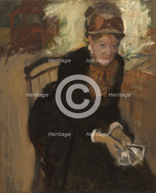 Mary Cassatt, c. 1880-1884. Creator: Edgar Degas.