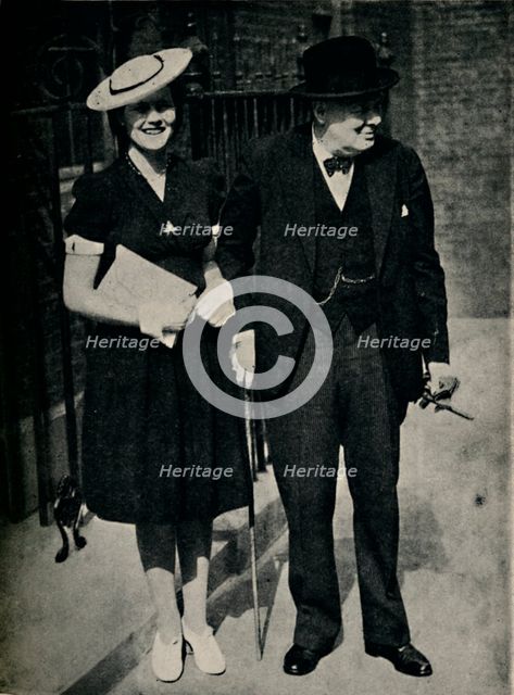 'Mary Churchill and Her Father', c1945. Creator: Unknown.