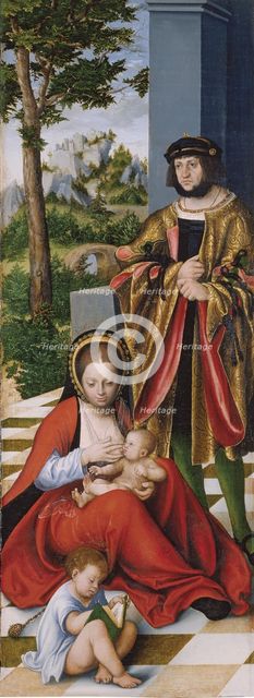 Mary Cleophas and Alphaeus (with the features of Frederick the Wise) with two of their sons, 1509. Creator: Lucas Cranach the Elder.