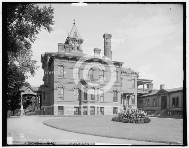 Mary E. Fletcher Free Hospital, Burlington, Vt., between 1900 and 1907. Creator: Unknown.