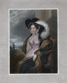 Mary Elizabeth, Baroness of Clifford 1828.Artist: J Wright