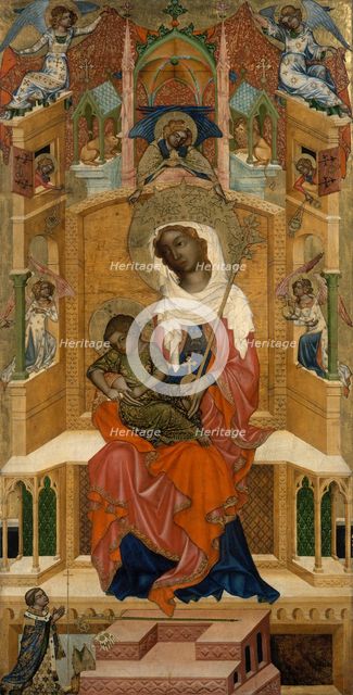 Mary Enthroned with the Child (Glatz Madonna), ca 1350. Artist: Master of the Kaufmann Crucifixion (active ca 1350)