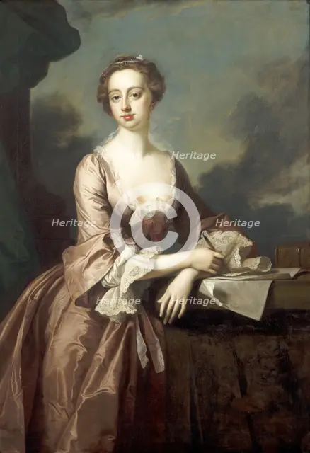 Mary Finch, Viscountess Andover, 1746.  Artist: Thomas Hudson
