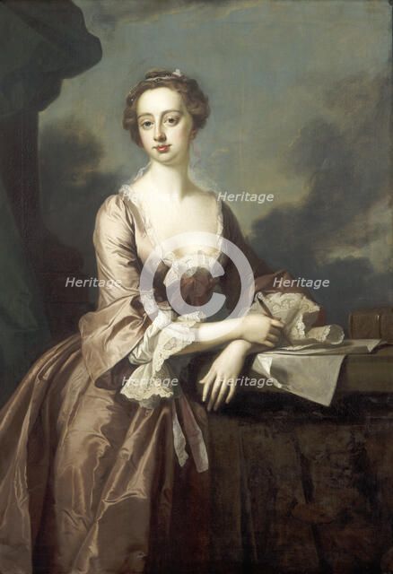 Mary Finch, Viscountess Andover, 1746.  Artist: Thomas Hudson
