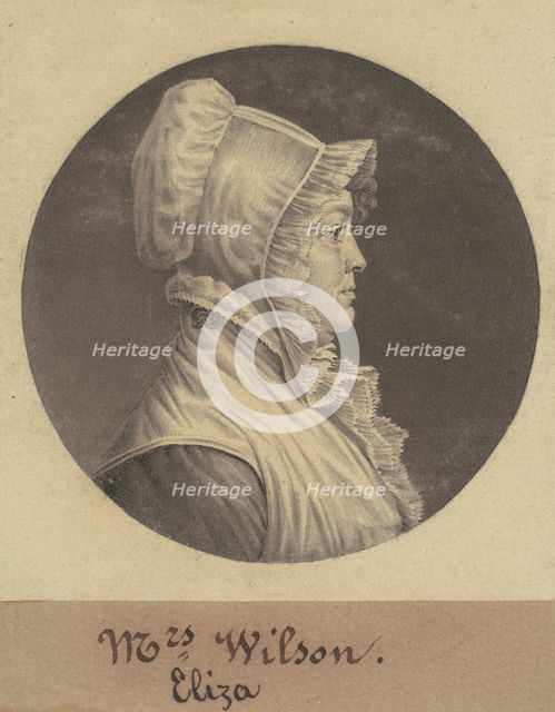Mary Fleming Lewis, c. 1808. Creator: Charles Balthazar Julien Févret de Saint-Mémin.