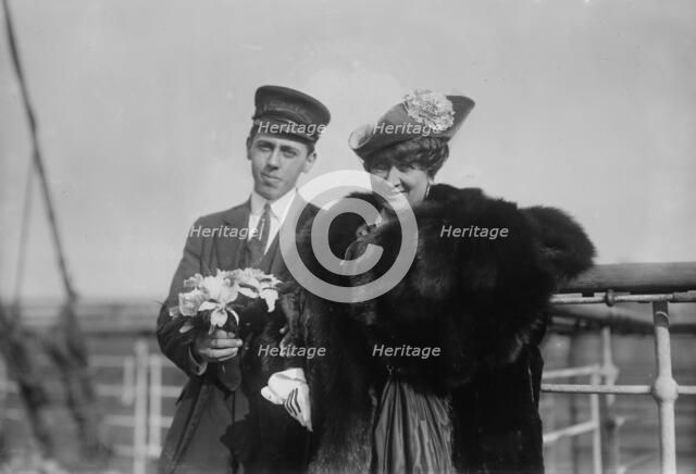 Mary Garden and Flower Boy??, between c1910 and c1915. Creator: Bain News Service.