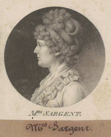 Mary Hawley Macintosh Williams Sargent, 1802. Creator: Charles Balthazar Julien Févret de Saint-Mémin