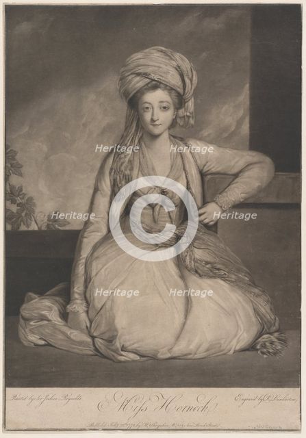 Mary Horneck, February 1, 1778. Creator: Robert Dunkarton.