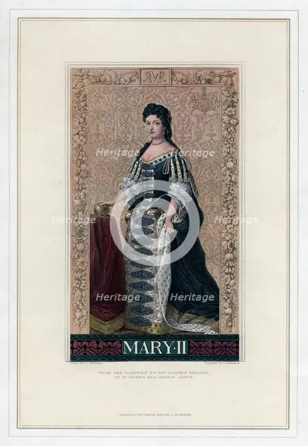 Mary II, Queen of England, Scotland and Ireland.Artist: R Anderson