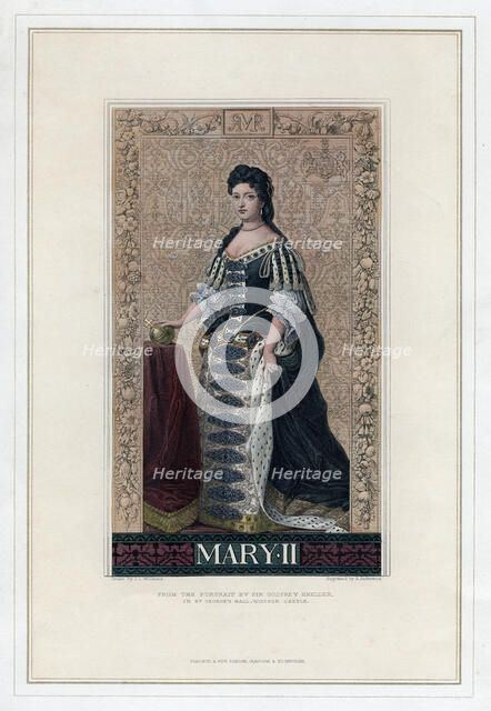 Mary II, Queen of England, Scotland and Ireland.Artist: R Anderson