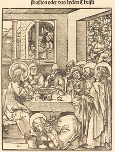 Mary Magdalen Washing Feet of Christ. Creator: Hans Wechtlin the Elder