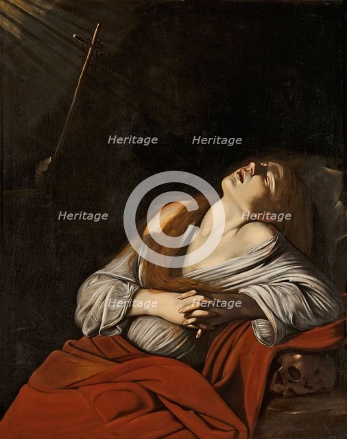 Mary Magdalen in Ecstasy (after Caravaggio), ca 1613.