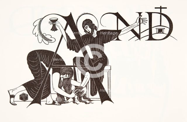 Mary Magdalene, 1931, (wood engraving).